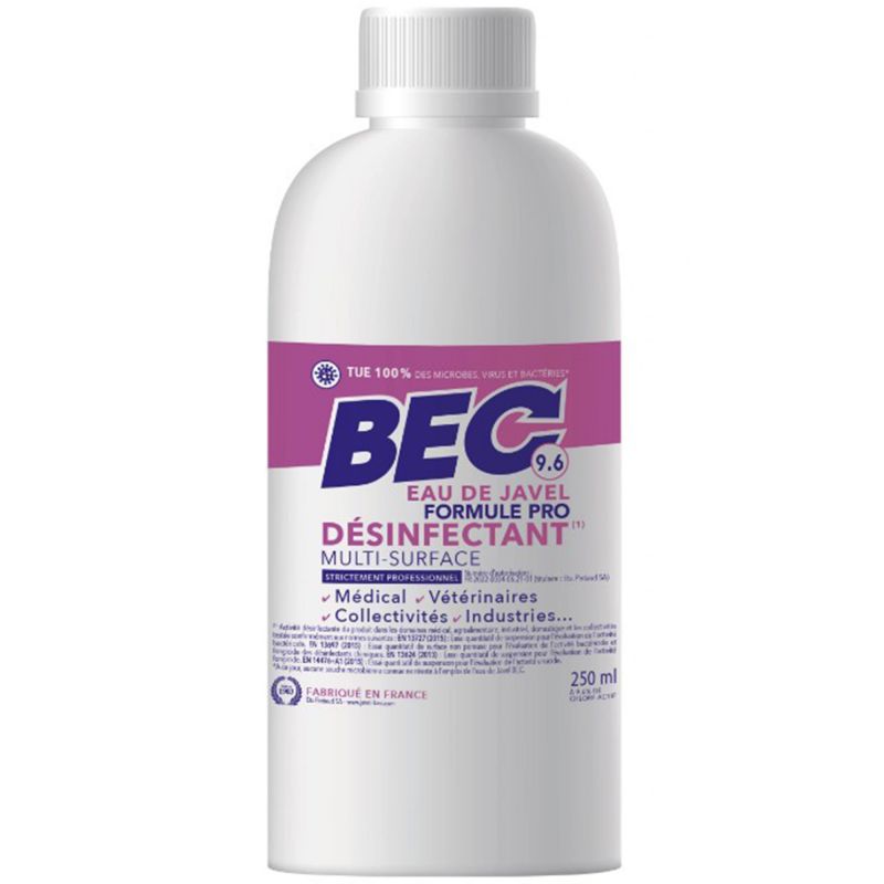 Javel concentrée 9,6% chlore actif x30 cruchons