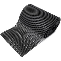 Tapis spécial milieu humide (piscine, douche, vestiaire) 15 mm sur mesure noir