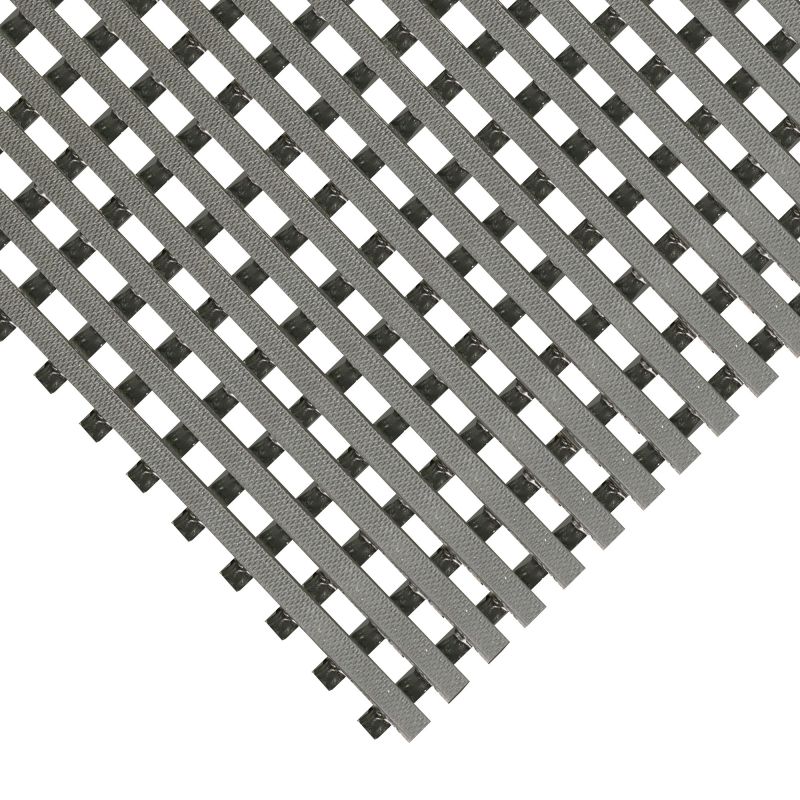 Tapis spécial milieu humide (piscine, douche, vestiaire) 15 mm sur mesure gris focus
