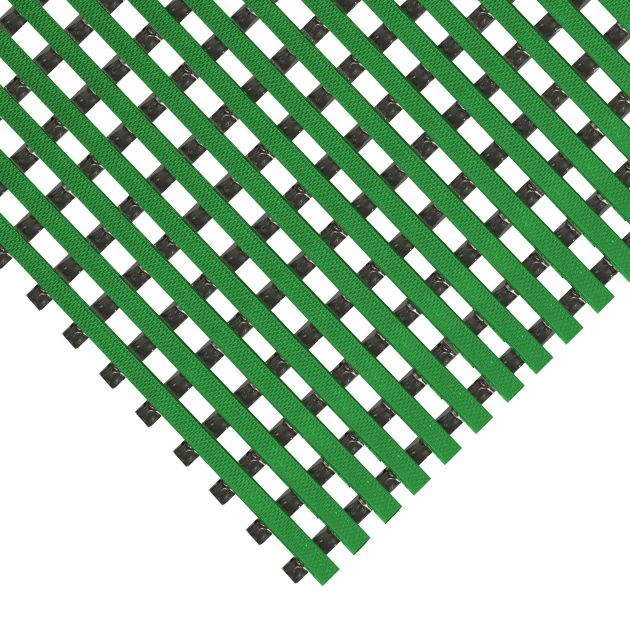 Tapis spécial milieu humide (piscine, douche, vestiaire) 15 mm sur mesure vert focus