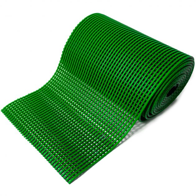 Tapis spécial milieu humide (piscine, douche, vestiaire) 15 mm sur mesure vert