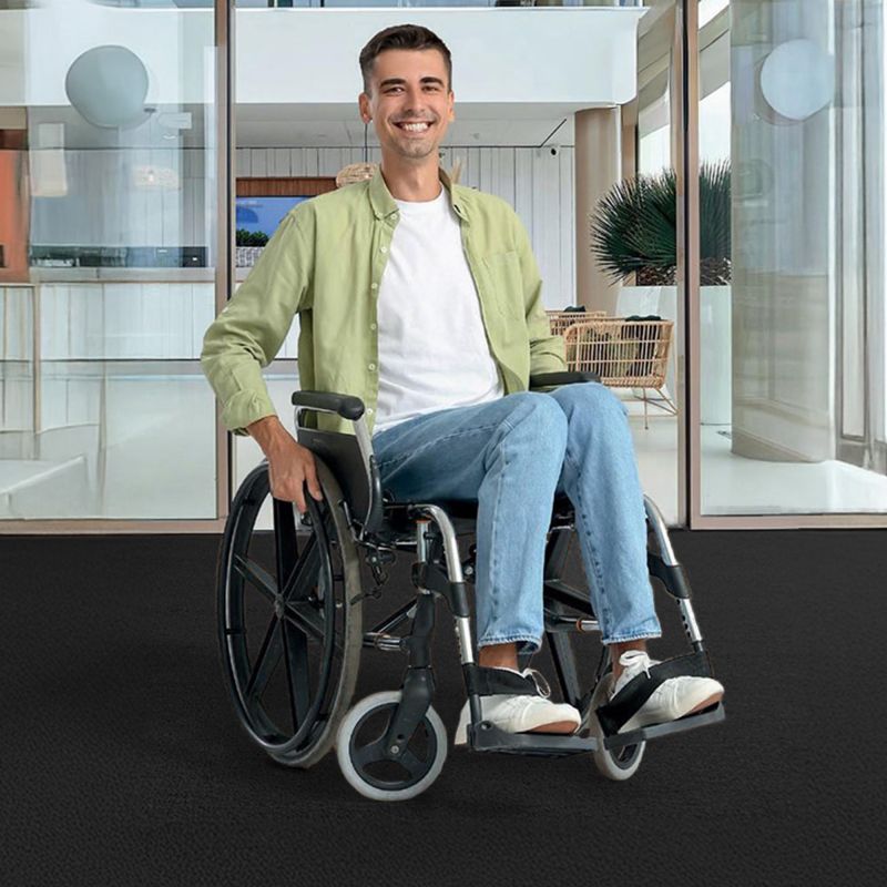 Tapis coco Dencity sur mesure noir PMR