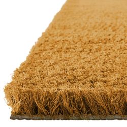 Tapis coco couleur sur mesure PMR premium 23 mm Marron clair