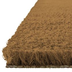 Tapis coco couleur sur mesure PMR premium 17 mm Marron