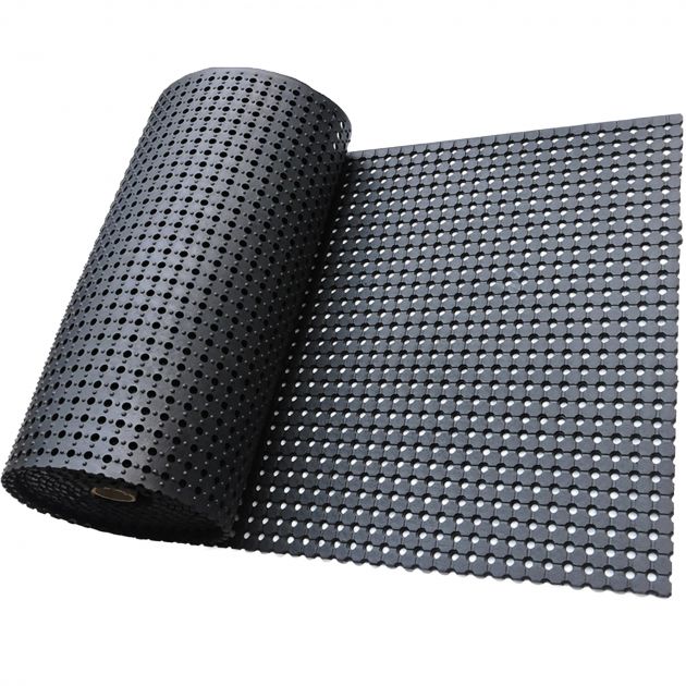 Rouleau caillebotis caoutchouc 183 cm x 10 m a couper au metre