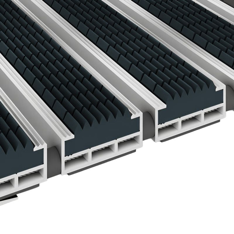 Tapis profilé en gomme pour extérieur turquoise 12mm
