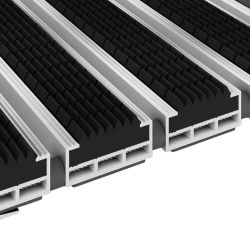 Tapis profilé en gomme pour extérieur noir 12mm