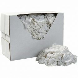 Chiffon textile drap optique coton blanc supérieur - boîte distributrice de 10 kg