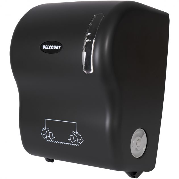 Distributeur essuie-mains autocoupant pour rouleau noir mat