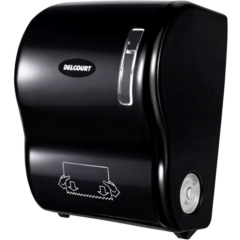 Distributeur essuie-mains autocoupant pour rouleau noir