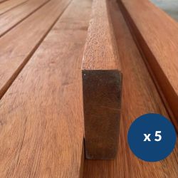 Lame en bois exotique pour bancs publics lot 5