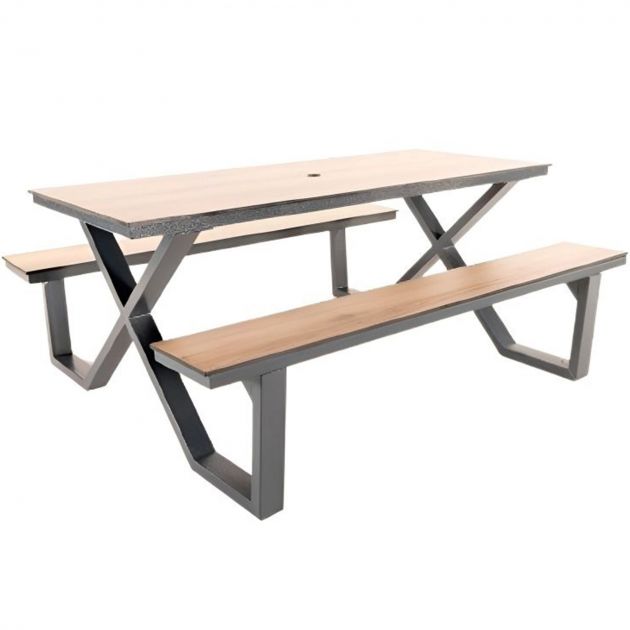 Table pique nique HPL adulte A poser vue 2