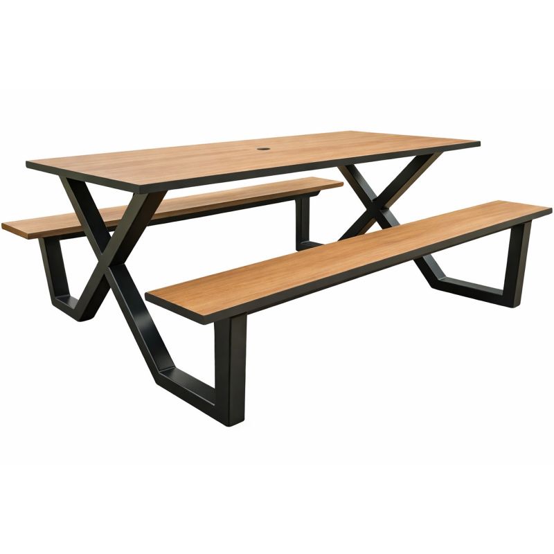 Table pique nique HPL adulte A poser pmr