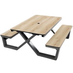 Table pique nique HPL ENFANT PICOLO struture colorée