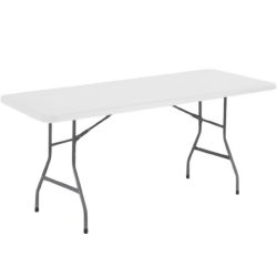 Table pliante 183 cm en plastique 8 places PEHD