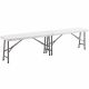 Banc pliant en plastique 4 places 183 cm PEHD