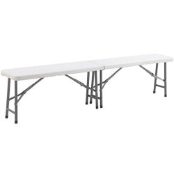 Banc pliant 183 PEHD blanc