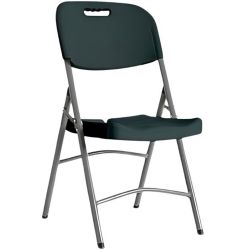Chaise pliante PEHD M2 avec accroche gris