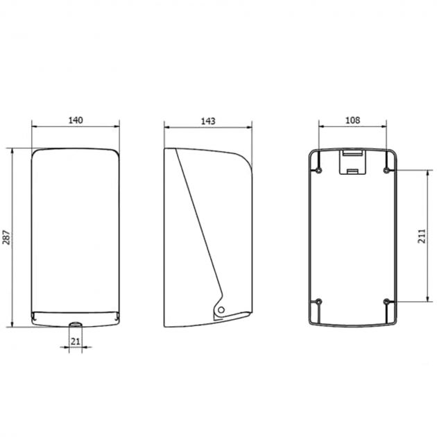 Mini dévidage central blanc