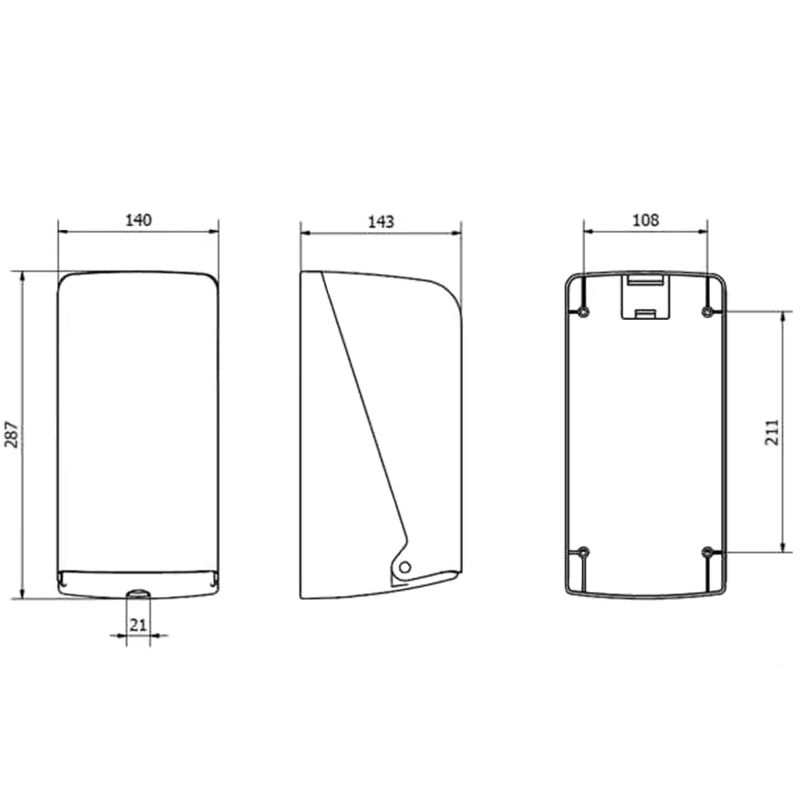 Mini dévidage central blanc