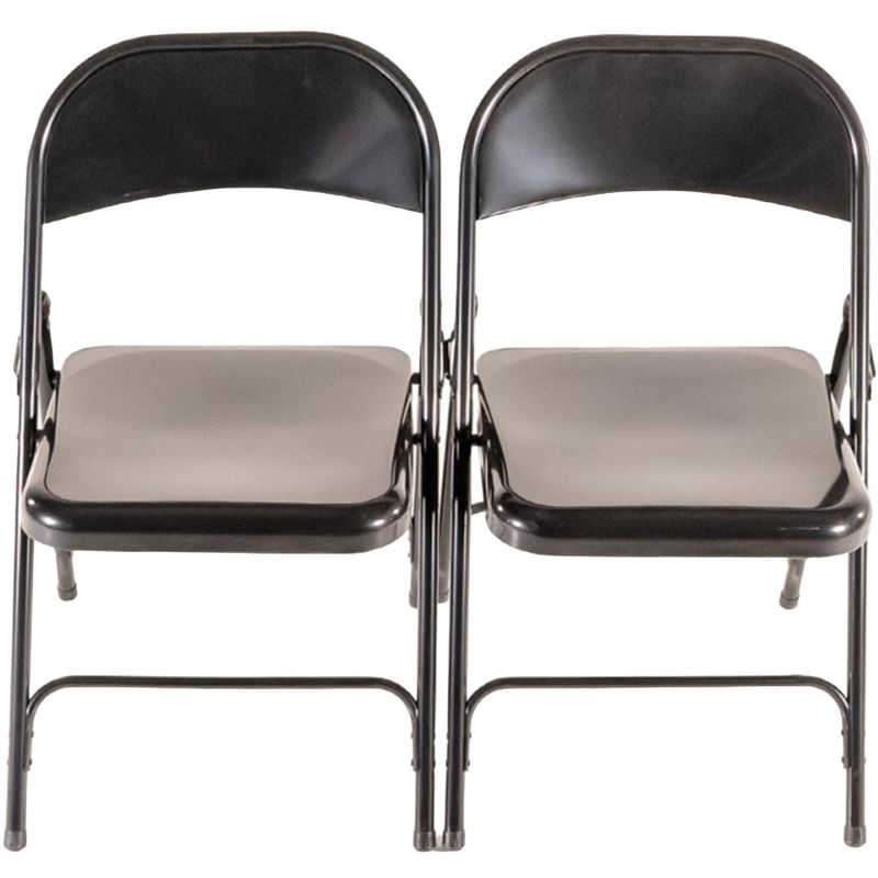Chaise pliante assemblable metal double