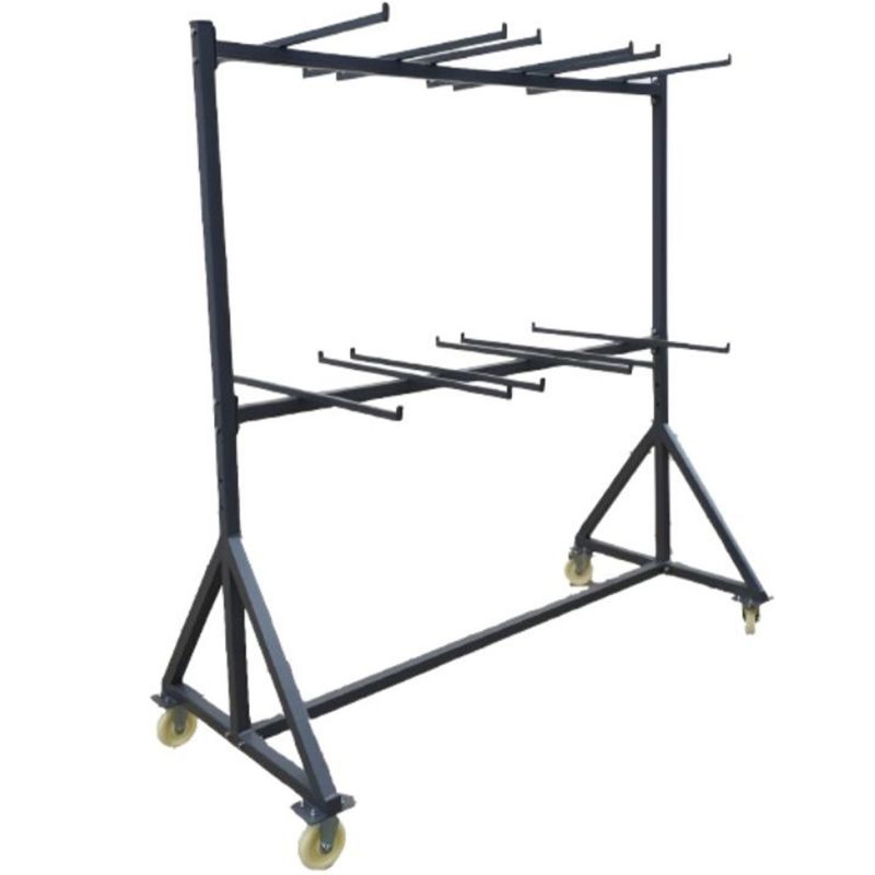 Chariot de stockage pour 96 chaises pliantes métal