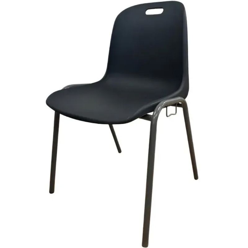 Chaise à coque M4 assemblable et empilable quart droit