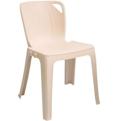 Chaise collectivité empilable M2 polypropylène beige