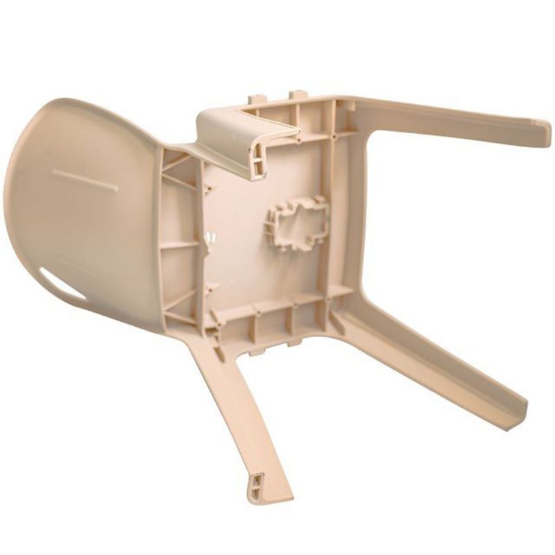 Chaise collectivité empilable avec accroches M4 beige dessous