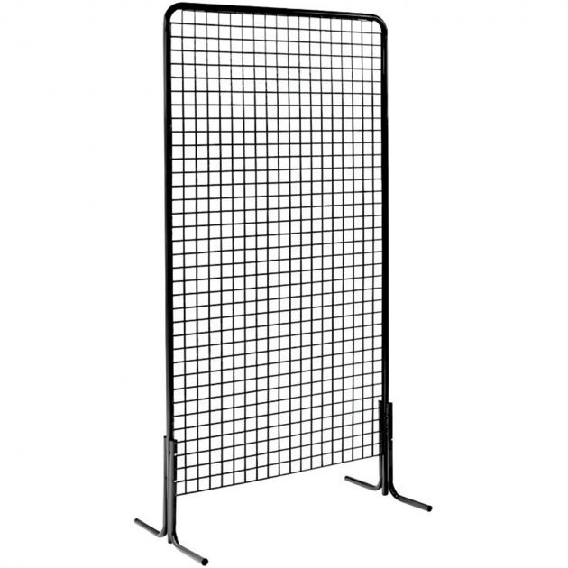 Grilles d'exposition sur pied coudés