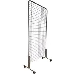 Grilles d'exposition à roulettes