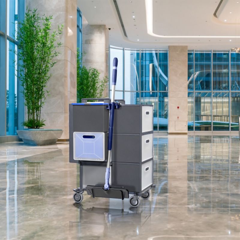 Chariot de ménage avec armoire de rangement Vileda Pro Shopster