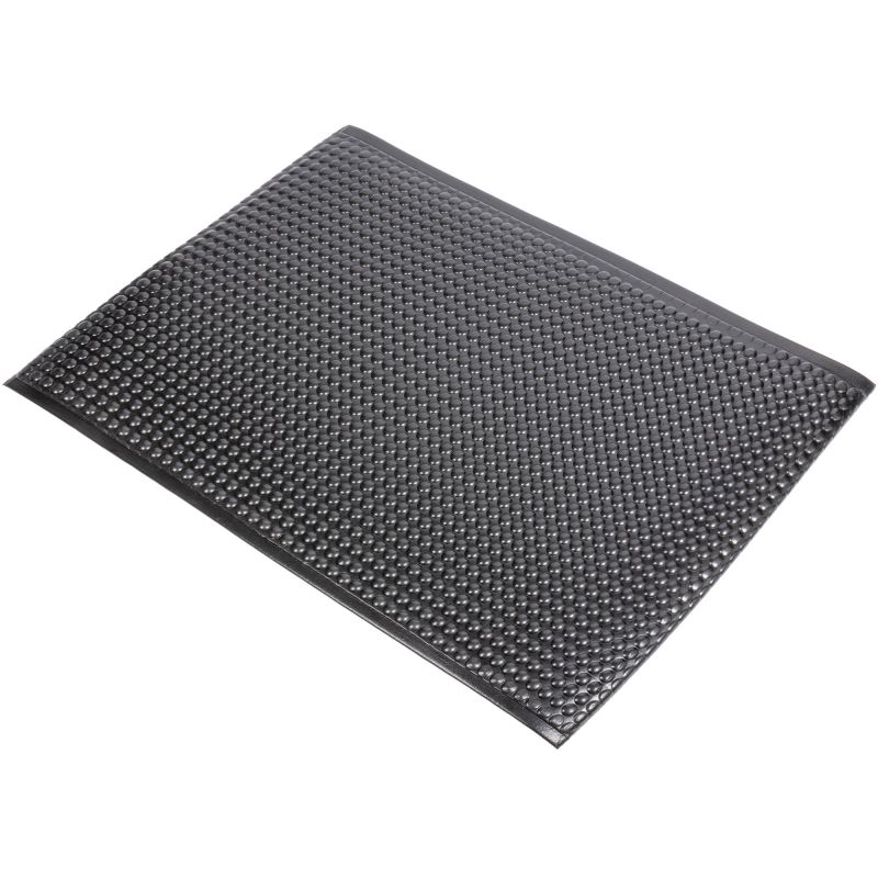 Tapis anti fatigue à bulles sur mesure premium noir