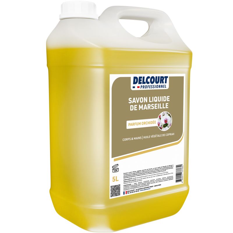Savon de Marseille liquide bidon de 5 L Delcourt orchidee quart new
