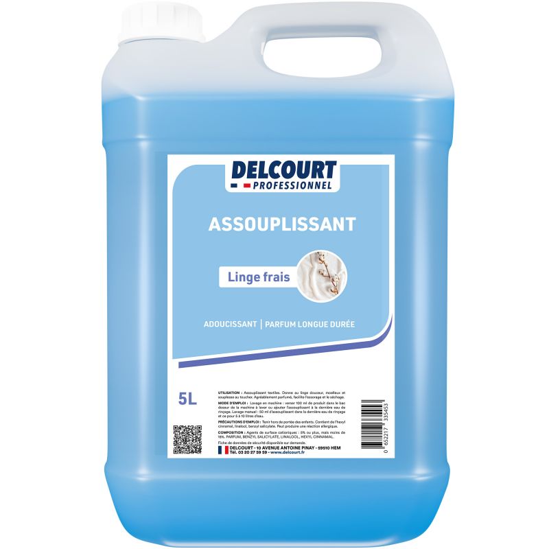Assouplissant textile bidon de 5 L Delcourt face new