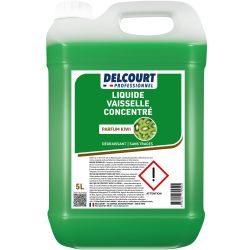 Liquide vaisselle mains concentré kiwi Delcourt 5L face new