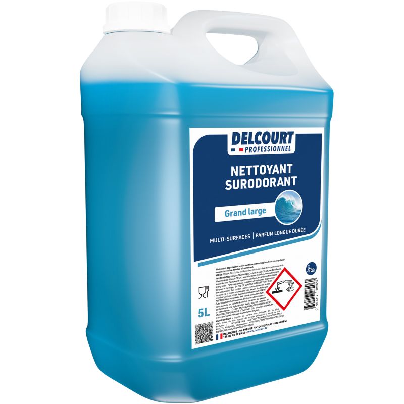 Détergent surodorant concentré multi-surfaces HACCP 5 L grand large quart