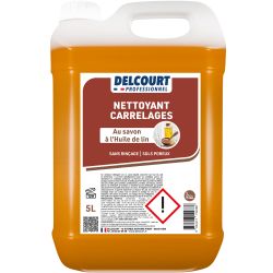 Nettoyant détergent carrelage au savon d'huile de lin bidon de 5 L Delcourt face new