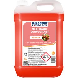 Détergent surodorant concentré multi-surfaces HACCP 5 L nectarine face