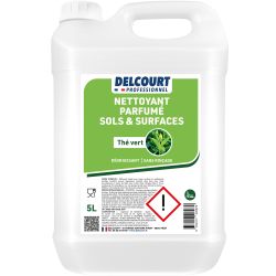 Nettoyant dégraissant concentré multi-surfaces HACCP 5 L thé vert face