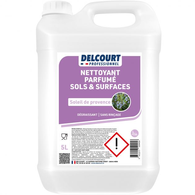 Nettoyant dégraissant concentré multi-surfaces HACCP 5 L soleil de provence face