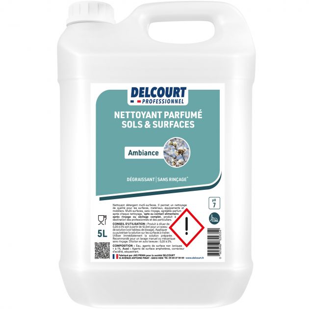Nettoyant dégraissant concentré multi-surfaces HACCP 5 L ambiance face