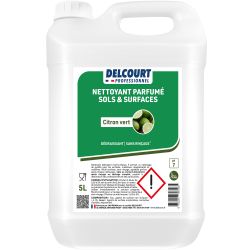 Nettoyant dégraissant concentré multi-surfaces HACCP 5 L citron vert face