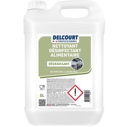 Détergent dégraissant désinfectant alimentaire concentré 5 L face