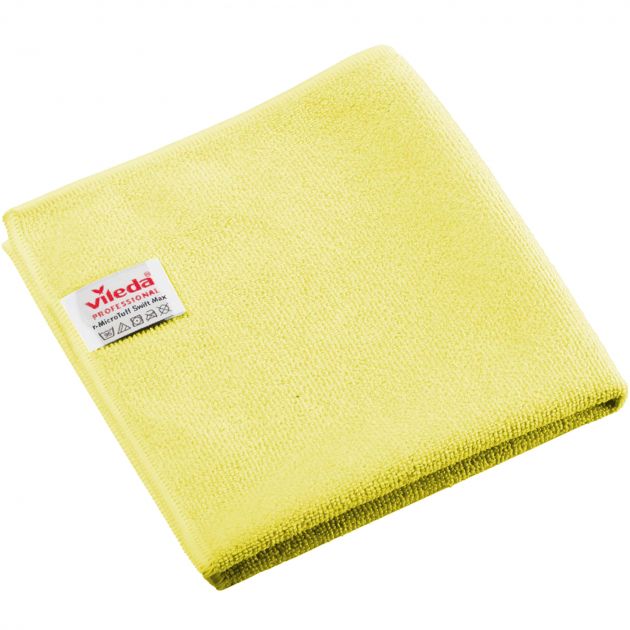 Lavette microfibre tricotée Micro Tuff Plus Vileda - jaune