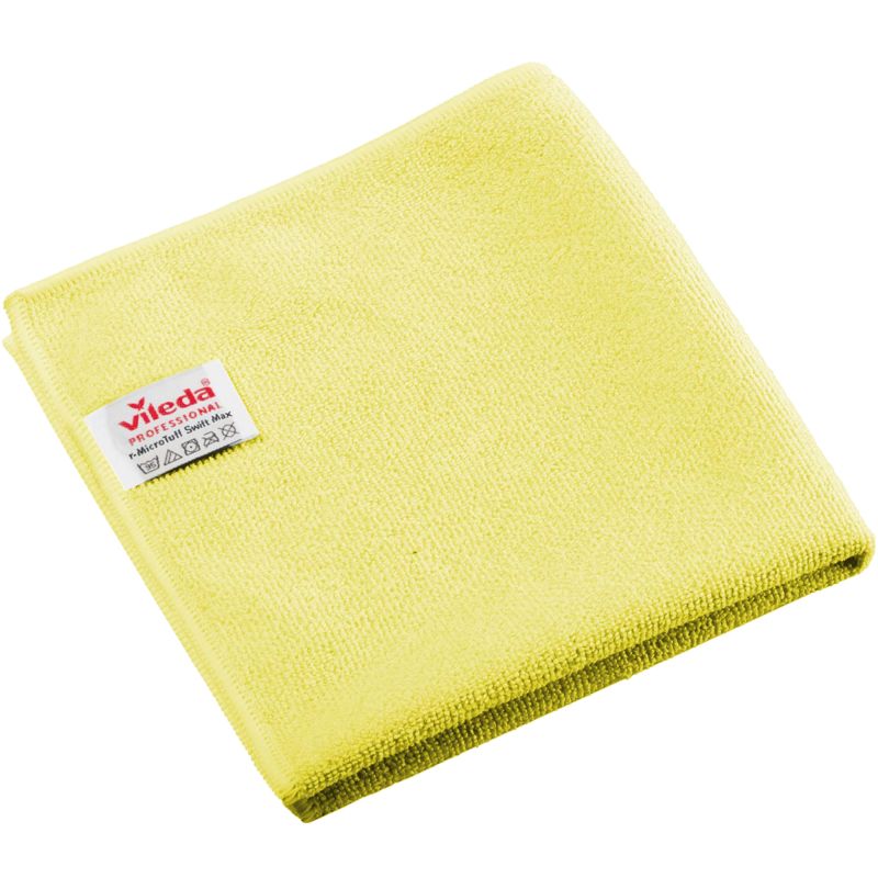 Lavette microfibre tricotée Micro Tuff Plus Vileda - jaune