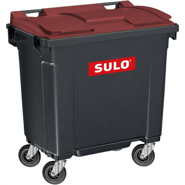 Conteneur poubelle 4 roues 770 L Citybac Sulo bordeaux