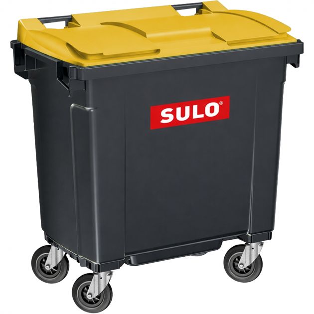 Conteneur poubelle 4 roues 770 L Citybac Sulo jaune