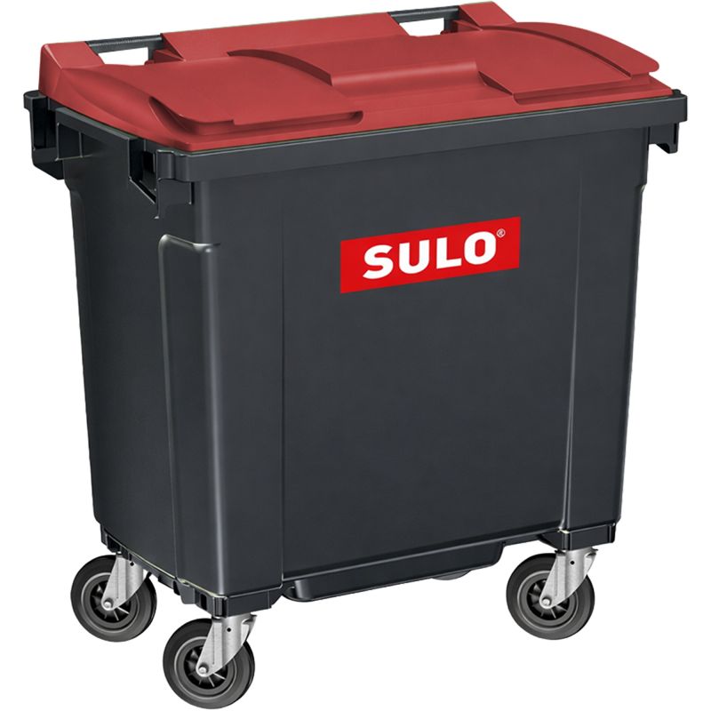 Conteneur poubelle 4 roues 770 L Citybac Sulo  rouge