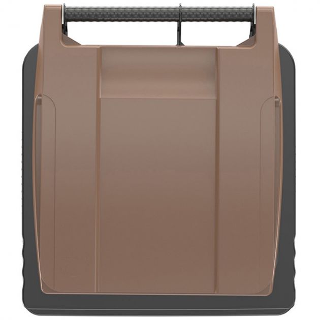 Conteneur poubelle 120 litres 2 roues SULO couvercle marron